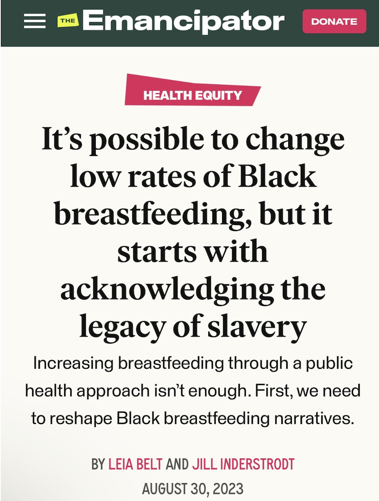 It’s possible to change low rates of Black breastfeeding, but it starts with acknowledging the legacy of slavery