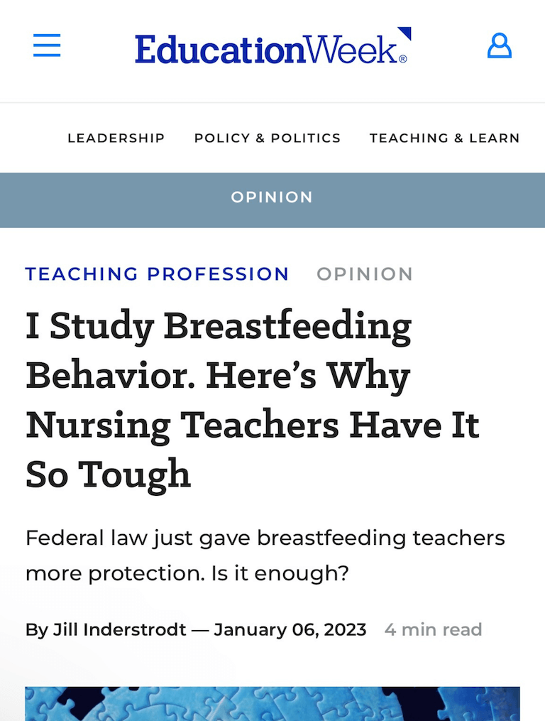 I Study Breastfeeding Behavior. Here’s Why Nursing Teachers Have It So Tough