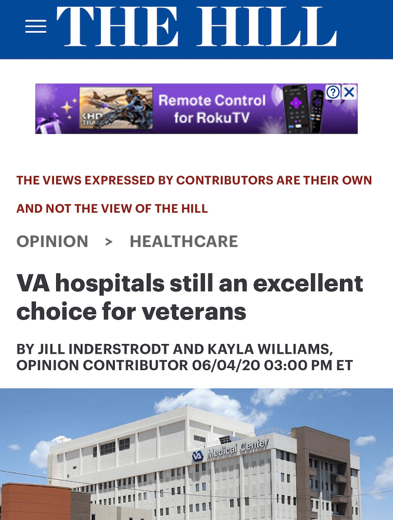 VA hospitals still an excellent choice for veterans