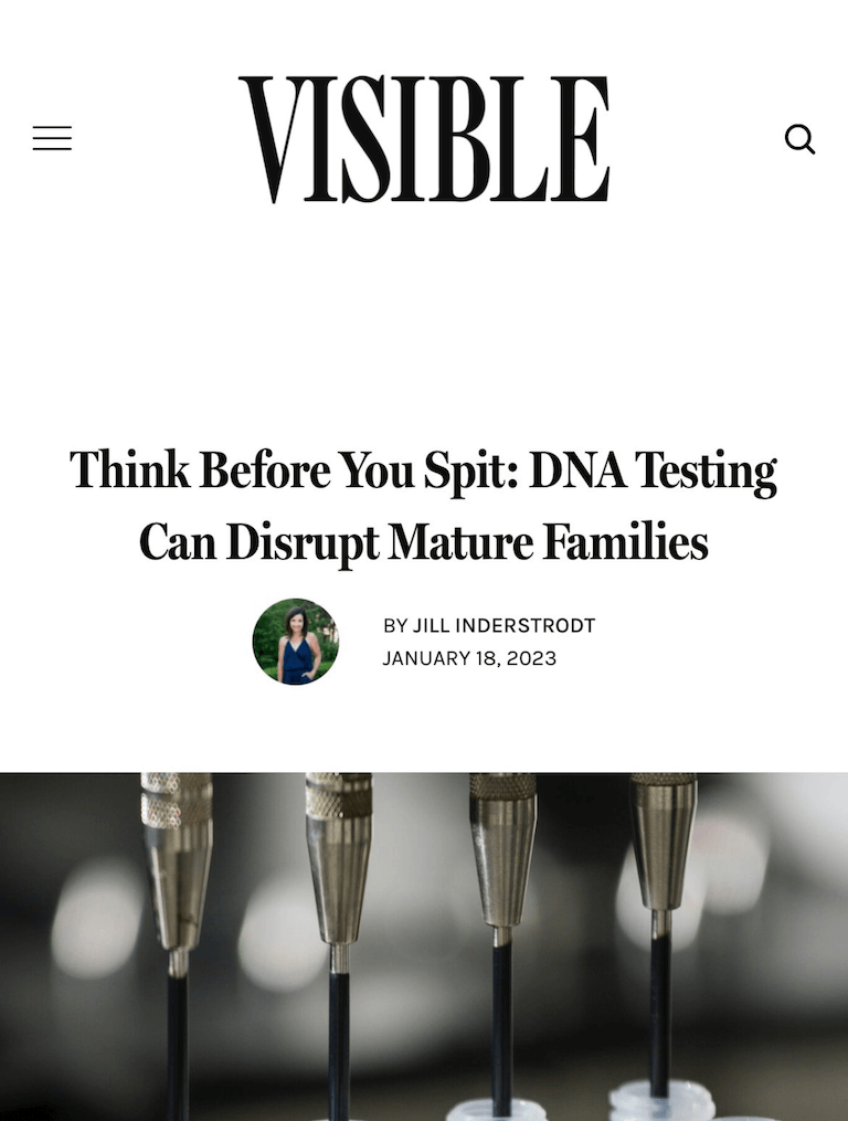 Think Before You Spit: DNA Testing Can Disrupt Mature Families